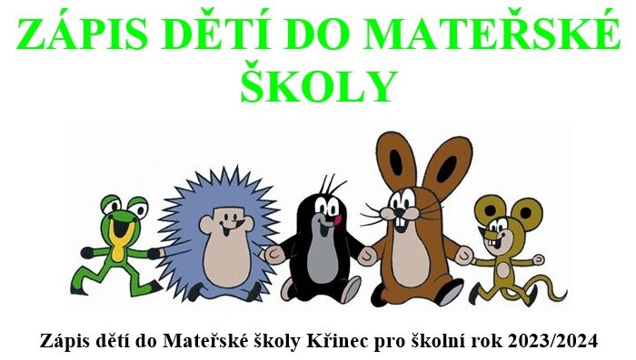 Zápis do Mateřské školy